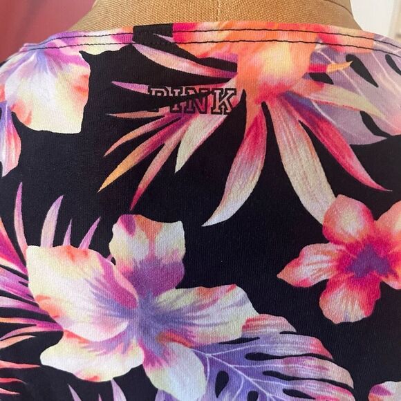 VS PINK | tie wrap floral crop top L - Picture 5 of 7